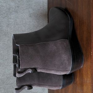 Coach Carmen Brown Booties Suede Leather 7.5